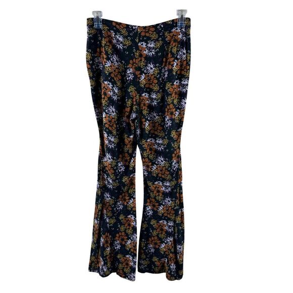 Free People Can't Take My Eyes Off Of You High Rise Floral Flare Pants Small - Picture 7 of 13